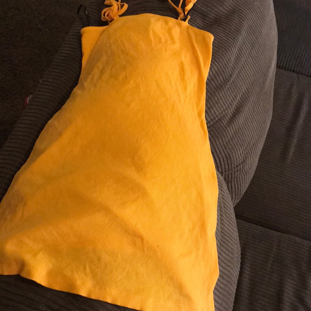 Gold sun dress